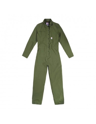 Topo Designs Womens Coverall Olive Offbody Front