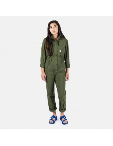 Topo Designs Womens Coverall Olive Onbody Front