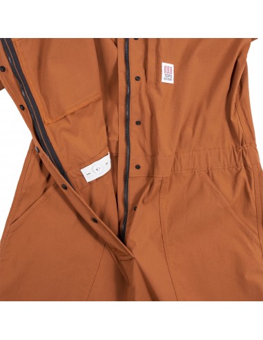 Topo Designs Womens Coverall Orange Offbody Details 4