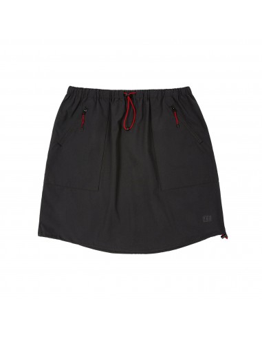 Topo Designs Womens Sport Skirt Black Offbody Front
