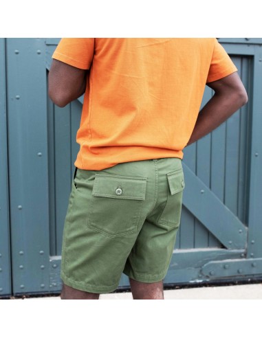 Topo Designs Mens Cargo Shorts Olive Onbody Back