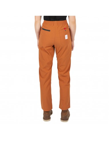Topo Designs Womens Boulder Pants Orange Onbody Back