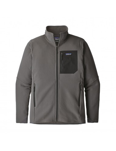 Patagonia Mens R2 TechFace Jacket Forge Grey Offbody Front