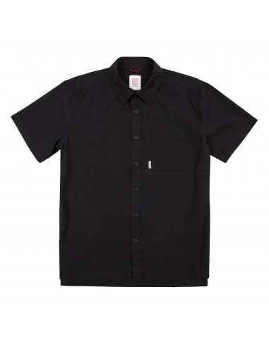 Topo Designs Mens Route Shirt Black Offbody Front