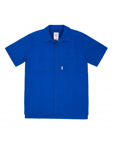 Topo Designs Mens Route Shirt Deep Blue Offbody Front