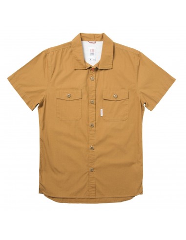 Topo Designs Mens Field Shirt Short Sleeve Khaki Offbody Front