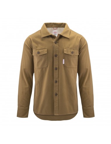 Topo Designs Mens Field Shirt Twill Khaki Offbody Front