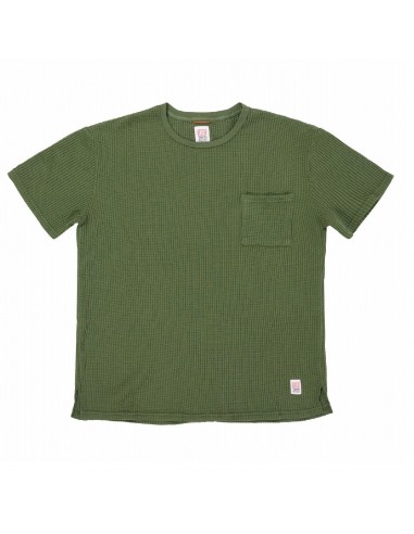 Topo Designs Mens Waffle Tee Olive Offbody Front
