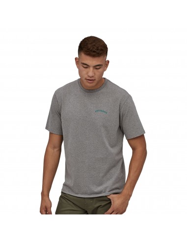 Patagonia Mens Playlands Responsibili-Tee Gravel Heather Onbody Front